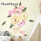 Peony Flowers Wall Decal Flower Wall Sticker Floral Office Decoration