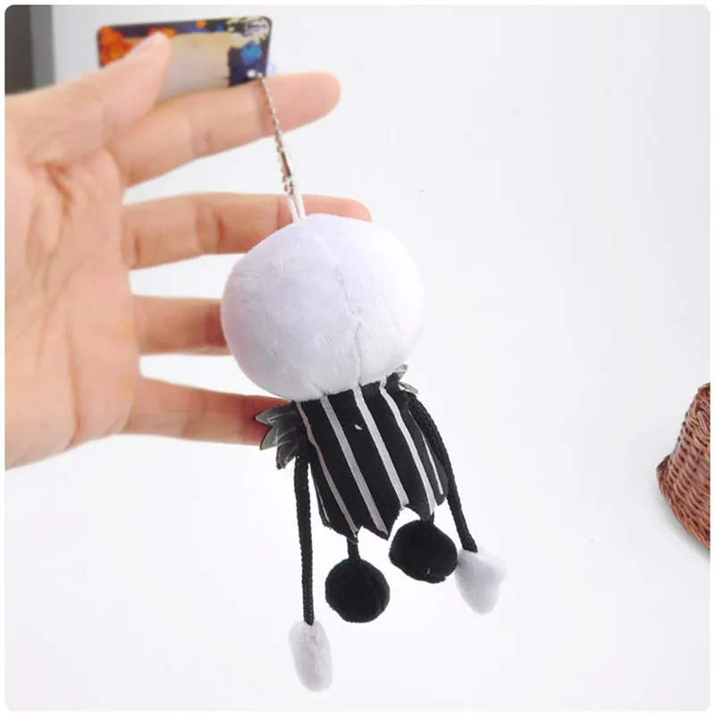 2017 New Jack Plush Toys The Nightmare Before Christmas Jack Skeleton Peluche Pendants Movie Cartoon Dolls Gift 10pcs 12cm  (5)