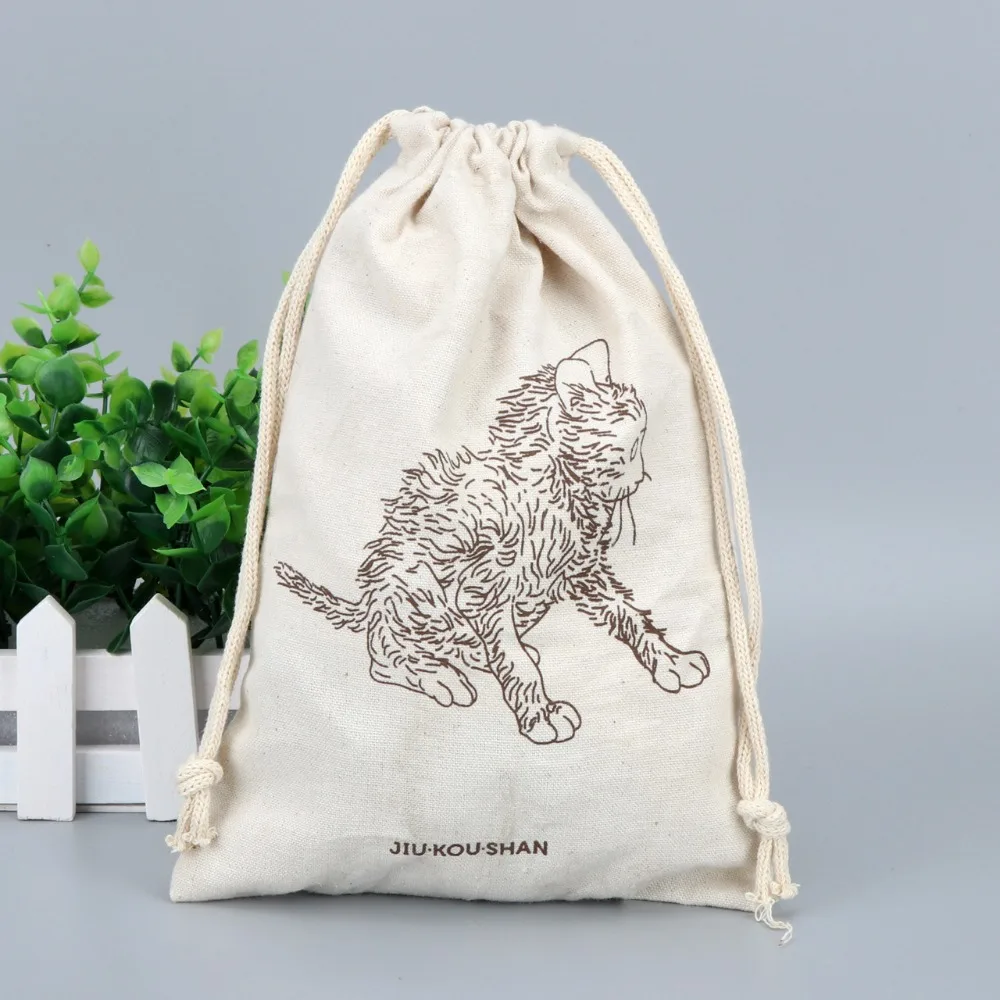 quality canvas drawstring cotton bag with factory price