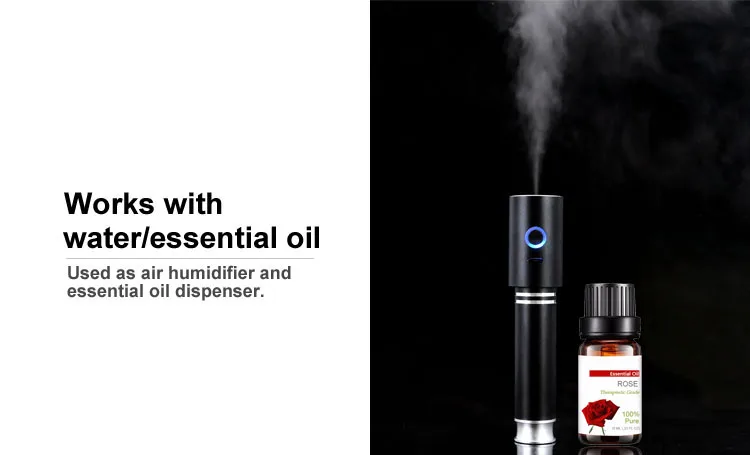 New 2019 professional cool skin care facial steamer usb recharge mini black nano handy mister