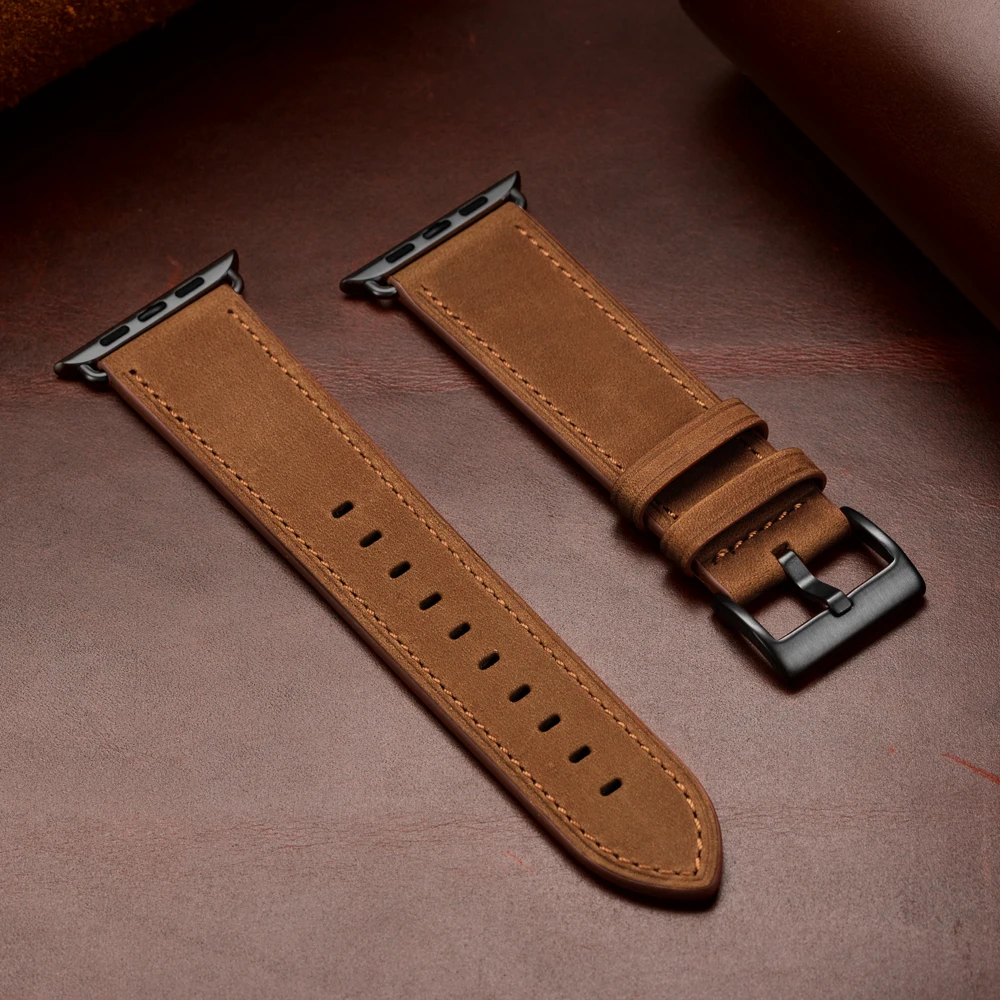High quality retro brown genuine leather watch strap for iwatch, for apple watch band series 3 38mm
High quality retro brown genuine leather watch strap for iwatch, for apple watch band series 3 38mm