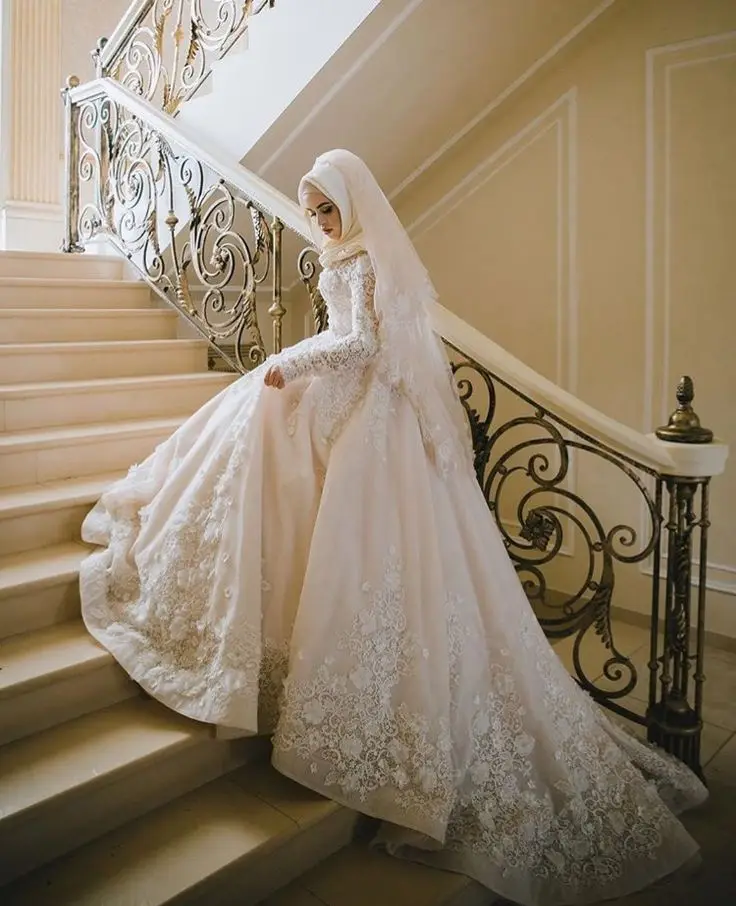 L361 Robe de Mariage 2019 Wedding Gowns Pakistani Lace Ball Gown Hijab Muslim Long Sleeves Bridal Dresses Latest
L361 Robe de Mariage 2019 Wedding Gowns Pakistani Lace Ball Gown Hijab Muslim Long Sleeves Bridal Dresses Latest