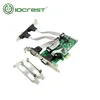 pcie x1 db9 converter adapter support ttl and low profile 4 port pci express rs232 serial card