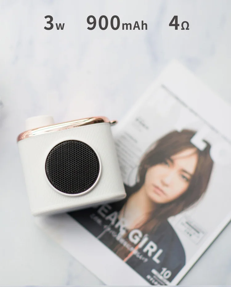 Creative retro camera mini speaker outdoor portable mobile phone wireless blue the tooth speaker - ANKUX.COM