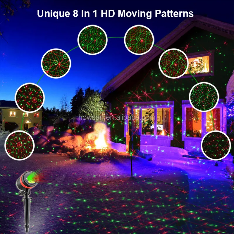 New Product RGB Remote Control 12v lighting outdoor garden laser light for Christmas