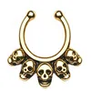 Unique Different Design Surgical Stainless Steel Diamonds Indian No Piercing Nose Ring