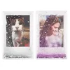 pink silver glitter Acrylic photo frame for fujifilm instax min film 3 inch size photo for home Decor