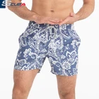 Custom OEM High Quality Digital Print Sports Wear Swimming Shorts Swim Trunks Mens Summer Beach Shorts with elastic