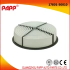 auto air filter lexus parts japan for toyota oem 17801-50010