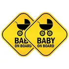 Car Customized Reflective Light For Car Decals Magnetic Sticker Baby On Board Magnet Sign