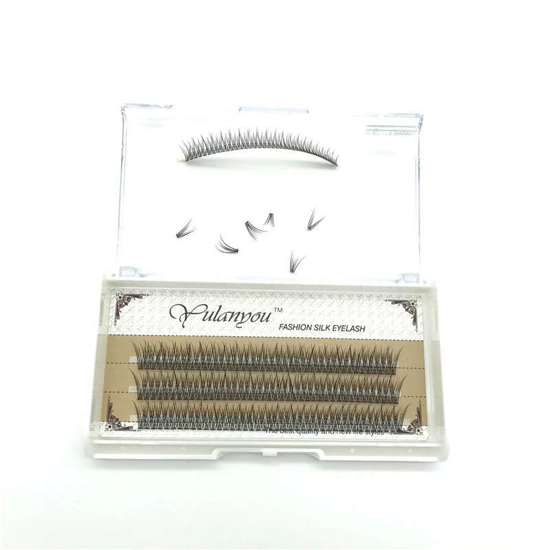 Your own label fast shipping cluster lashes 10d20d premade volume eyelash extension knot free, Natural black
Your own label fast shipping cluster lashes 10d20d premade volume eyelash extension knot free, Natural black