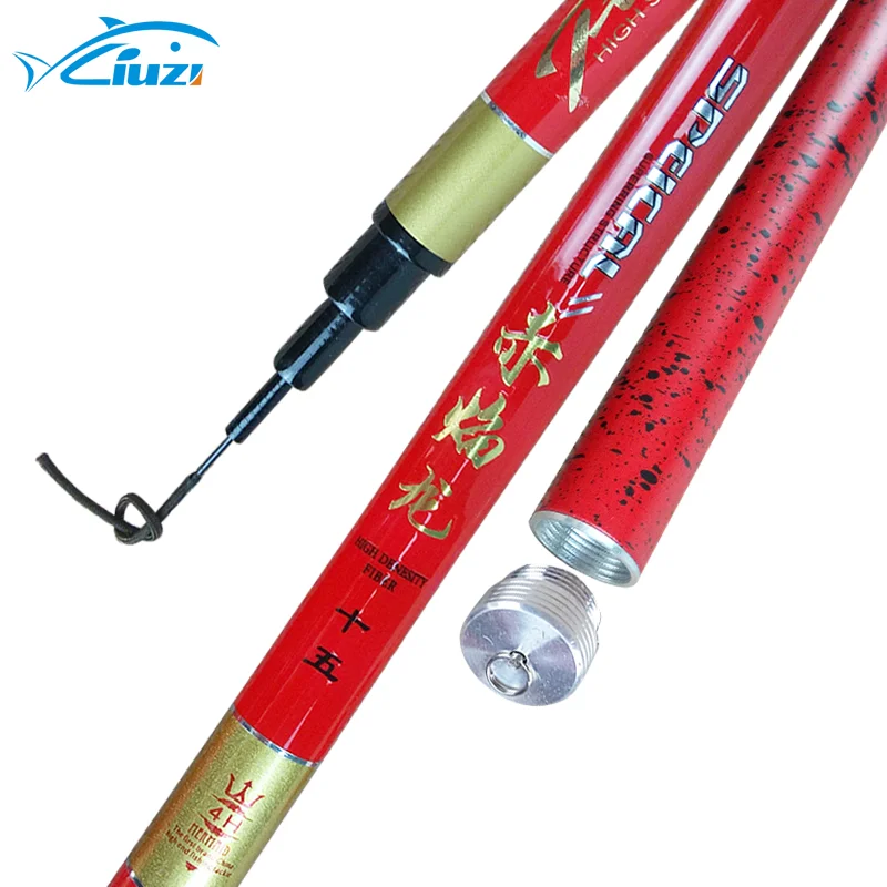 High quality 100% hand pole heavy action carbon fiber telescopic fishing rod, Black and red combination
High quality 100% hand pole heavy action carbon fiber telescopic fishing rod, Black and red combination