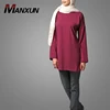 Modest Classical Style Basic Wear Two Way Tunic Long Sleeve Elegant Muslim Women Tops Islamic Clothing