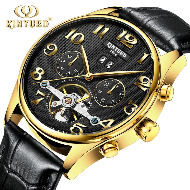 KINYUED J013 Men Automatic Mechanical Leather Buckle Wrist Watch, 2 colors to choose
KINYUED J013 Men Automatic Mechanical Leather Buckle Wrist Watch, 2 colors to choose