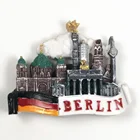 OEM BERLIN tourist souvenir gift promotional products custom 3d resin souvenir fridge magnets for Japan