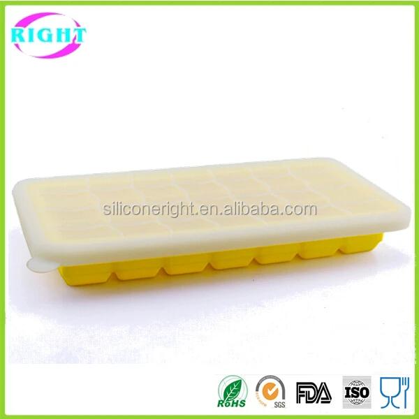 Silicone Ice Cube Tray With Lid 70