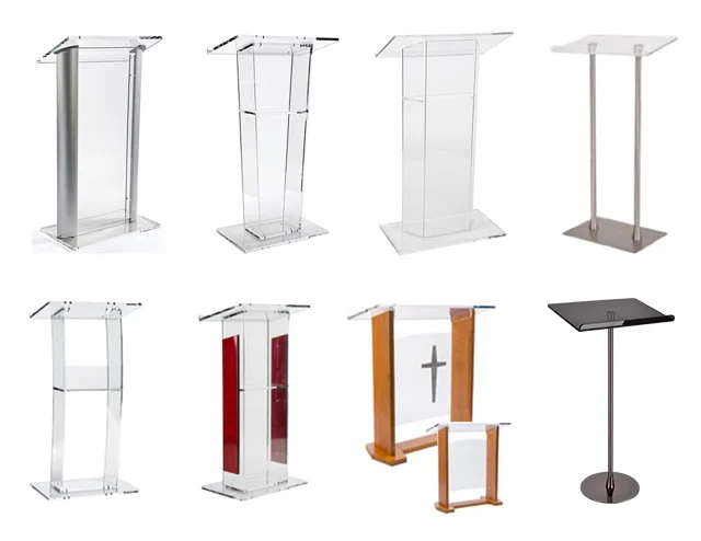 Detachable Acrylic Pulpit With Steel Stand,Acrylic Podium,Acrylic ...