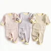 Wholesale Cotton Knitted Fabric Kids Long Sleeve Children Thermal Underwear Baby Pajamas set