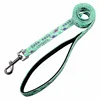 Cushioned handle dog leash sublimation print logo dog leash