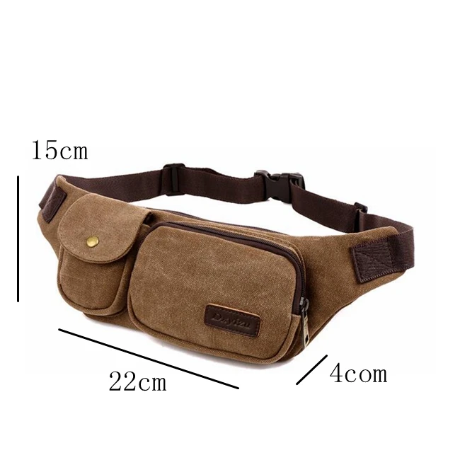 China cheap unisex custom fanny bag canvas travel fanny pack waist bag