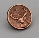 Metal Token pins gold badge color badge lapel pin Accept Customize