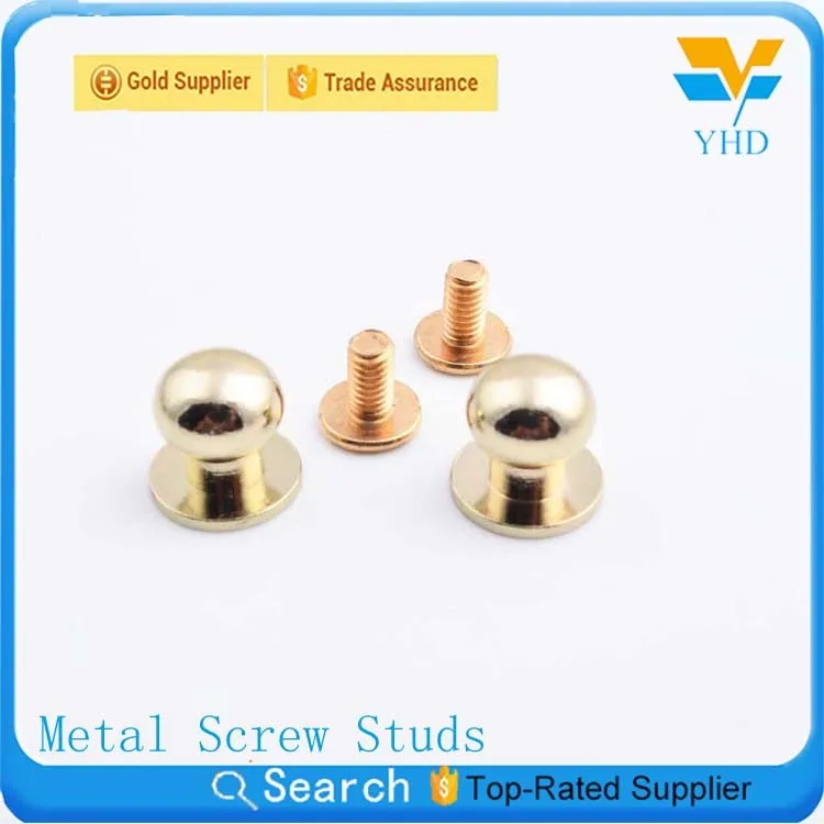 fashion 2017 new product shiny gold metal brass decorative studs for shoes
