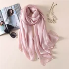Wholesale long arab ready to wear simulated silk shawls hijab