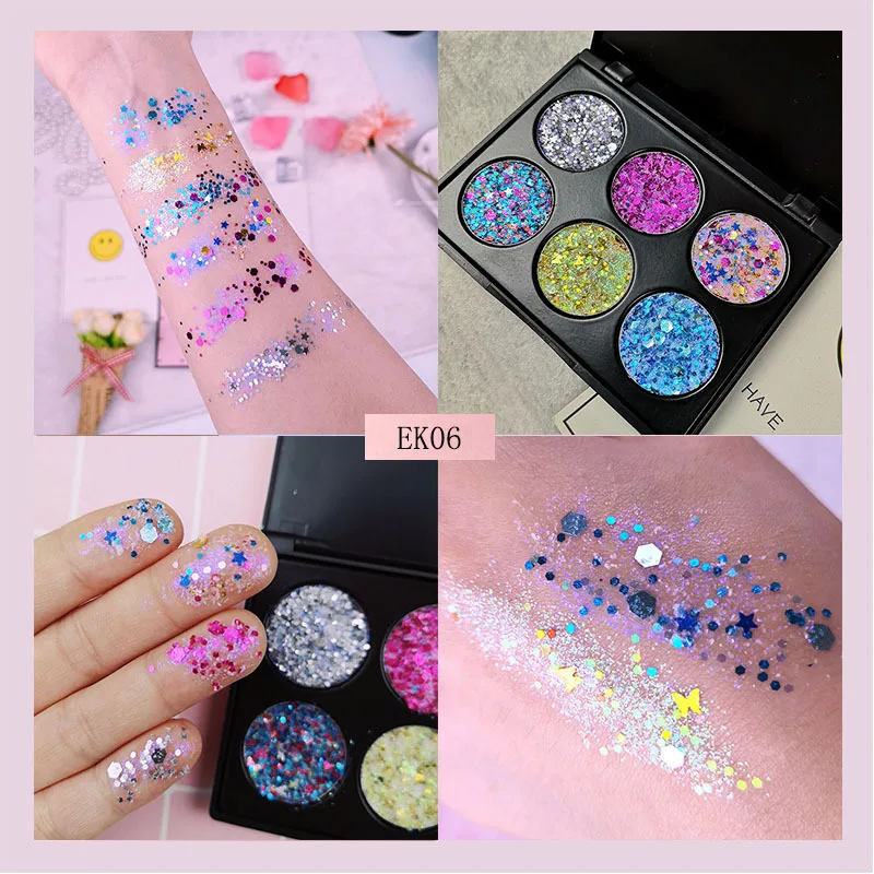 Latest 6 colors Diamond Big Sequins Eye Shadow Children Stage Makeup Eyeshadow Sequins
Latest 6 colors Diamond Big Sequins Eye Shadow Children Stage Makeup Eyeshadow Sequins