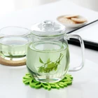 Wholesale borosilicate glass teapot glass infuser hand-made glass tea set 600ml teapot with tea cups