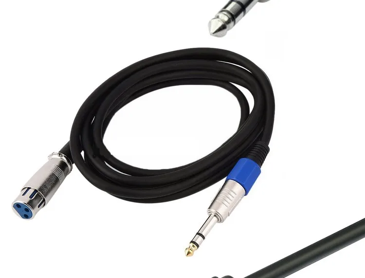 HOT Selling XLR 3 Pin Male to 1/4" 6.35mm Mono Male Plug Microphone Mic Cable - ANKUX.COM
