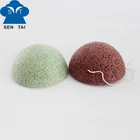 Wholesale 100% natural Half Ball Baby Bath Konjac Sponge