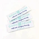custom loop fold/end fold woven label/damask woven label brand name private clothing label
