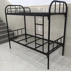 0.9m-1.2m small packing volume saving sea freight stable and durable iron bunk bed with high loading capacity for sale