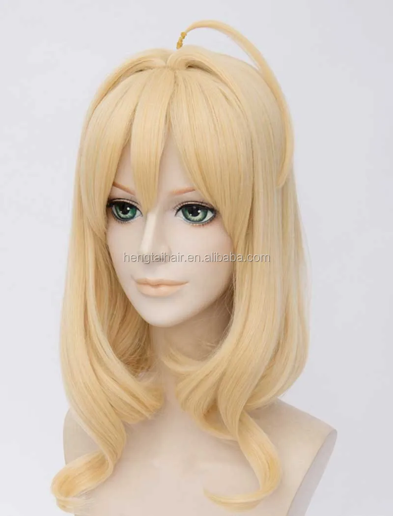 wild cat 2 ponytails blond princess cosplay wig
