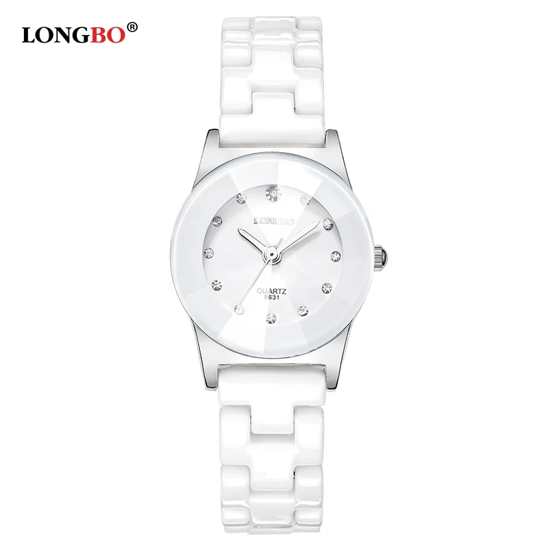 LONGBO 8631 Lover's Classic Luxury Ceramic Watches Women Diamond Female Fashion Waterproof Quartz Watch Clock, 3 color for you choose
LONGBO 8631 Lover's Classic Luxury Ceramic Watches Women Diamond Female Fashion Waterproof Quartz Watch Clock, 3 color for you choose