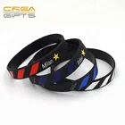New Create Your Own Bracelet Silicone Wristband Design, Cheap Give Away Gift Rubber Wrist Band No Minimum