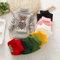 2018 autumn winter Infant Baby Boys Girls Children Kids Knitted bear Pullovers Turtleneck Warm Outerwear Sweaters 1-8 year
2018 autumn winter Infant Baby Boys Girls Children Kids Knitted bear Pullovers Turtleneck Warm Outerwear Sweaters 1-8 year