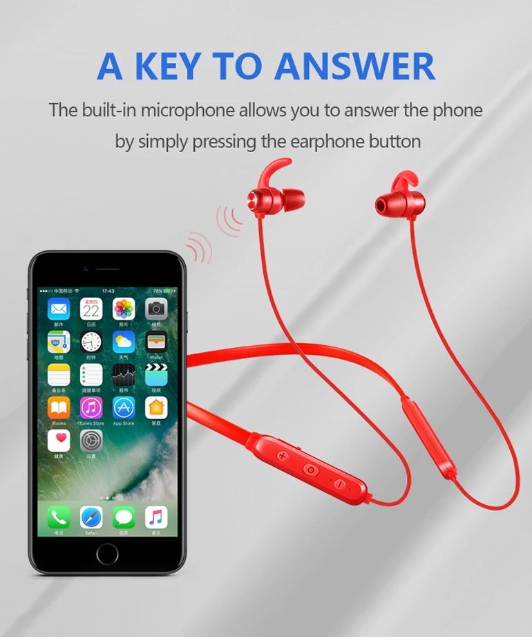 Best Selling Earphone & Headphone Wireless Sports Running In-ear Earphone Blue tooth Headset For Laptop - ANKUX.COM