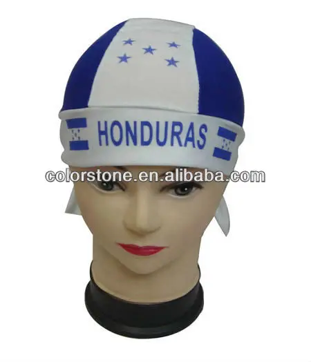 fashion hat Sport fans different country flag head tie scarf, promotional gife cap,newest hot sell head tie scarf