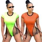 90425-MX3 new arrival one piece simple swimwear sexy bikini women