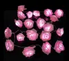 Battery 20PCS Pink LED Flower Fairy String Lights Home Room Wedding Party Decor