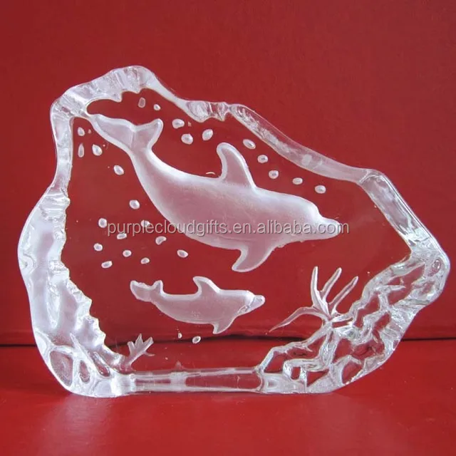 animal dolphin crystal iceberg decoration, small gift items