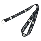 Lovely Nylon Lanyard Silk Screen Printing on Double Side Nylon Lanyard Loop