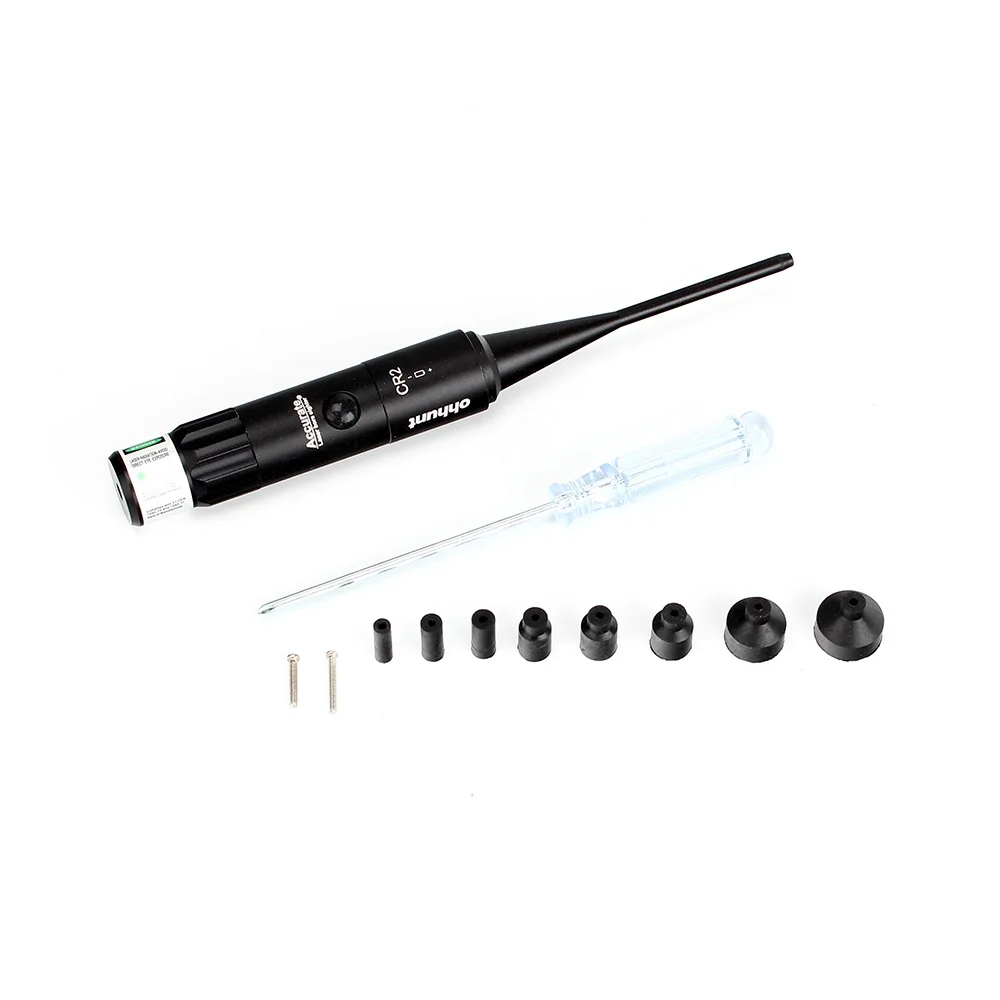 ohhunt Hunting Green Laser Boresighter Kits Green Dot Bore Sight with OnOff Switch for Shooting .22 to .50 Caliber Riflescope (4)