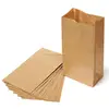 Custom take away fast food grade package brown bread paper bag