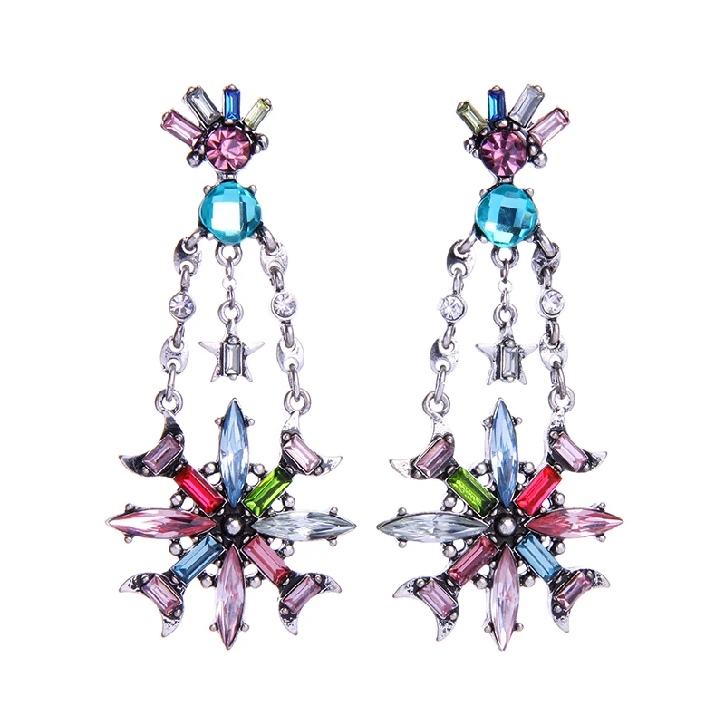 ed00827b Rainbow Crystal Dangle Earrings, Wholesale Earrings Women Vintage Silver Flower Jewelry
ed00827b Rainbow Crystal Dangle Earrings, Wholesale Earrings Women Vintage Silver Flower Jewelry