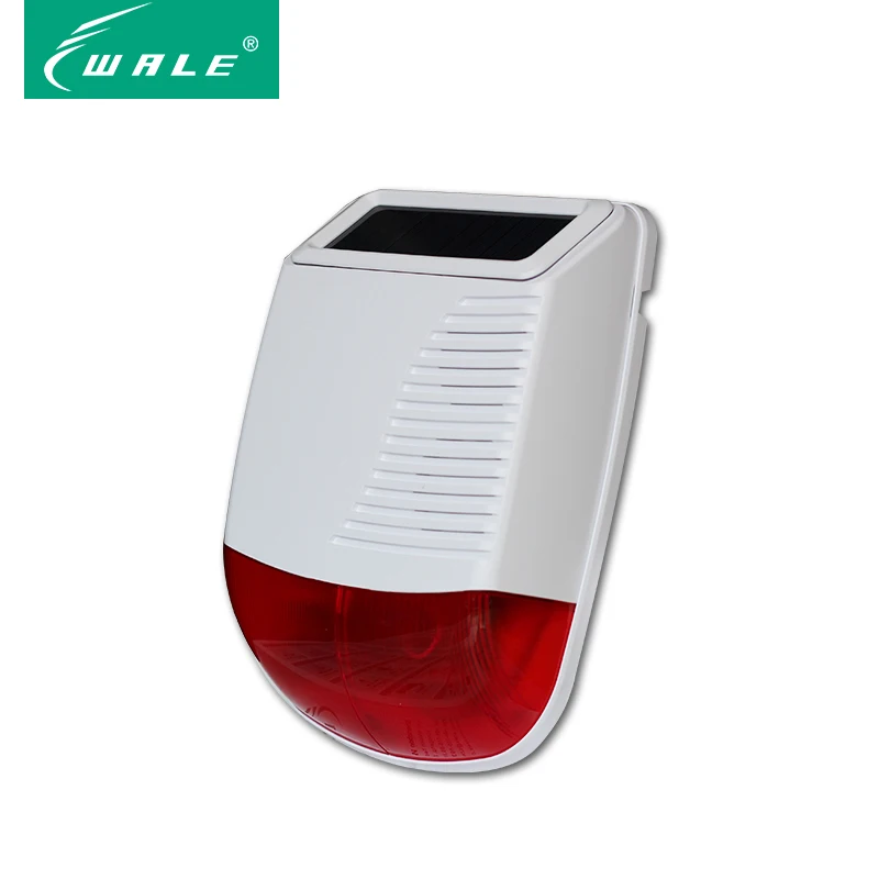 Manuafactory burglar security Solar Siren Home Outdoor with battery 110dB Home Security Protection - ANKUX.COM