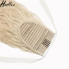 Fast Shipping Blonde Human Hair Clip Ponytail,Virgin Brazilian Human Hair Drawstring Ponytail