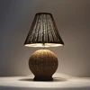 2019 OEM table lamp handmade rattan lamp shades woven lampshade frame for desk lamp