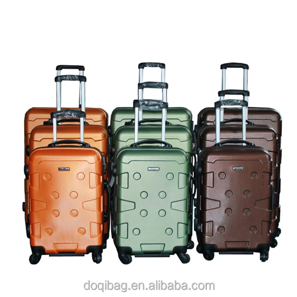ABS material colorful luggage bag with different size